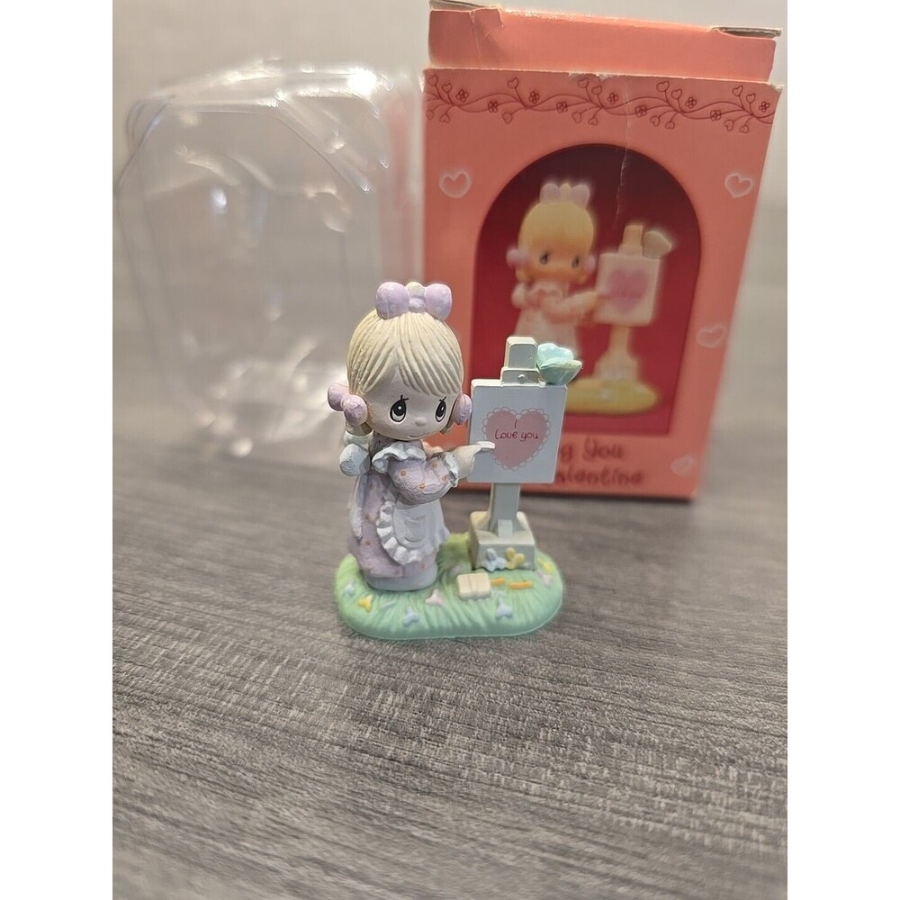Vintage Expression Figurine PM874 Loving You Dear Valentine Girl 1990 092425
